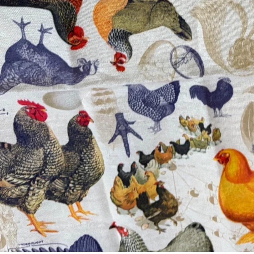 Cognitive Surplus 100% Cotton Tea‎ Towel Rooster Chicken Farmhouse Kitchen Decor